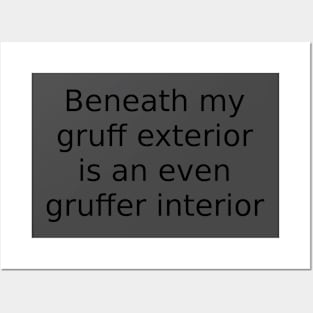 Gruff exterior Posters and Art